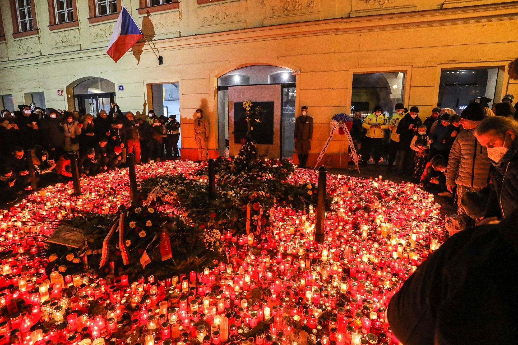 17. listopad 2021, státní svátek, Sametová revoluce, 17. 11. 2021, Národní třída, Hlávkova kolej