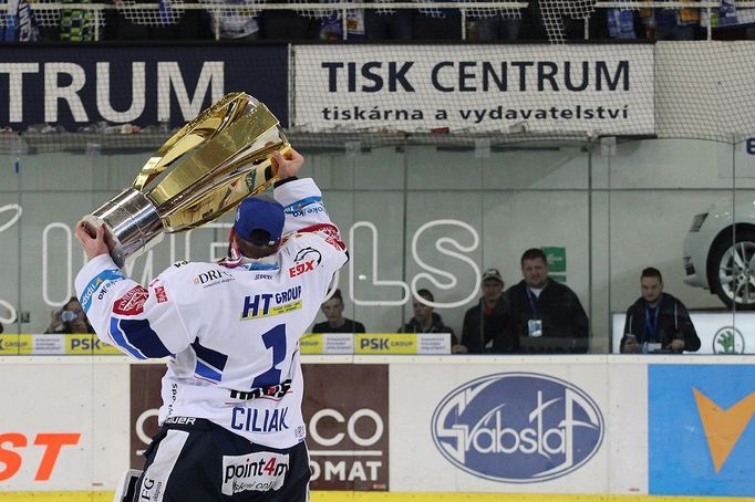 Čtvrté finále extraligy Kometa Brno vs. Liberec, oslavy