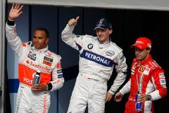 Ferrari touží po šampaňském, Kubica úspěch nečekal