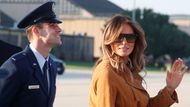 První dáma USA Melania Trumpová odletěla do Afriky v úterý z letecké základny v americkém Marylandu.