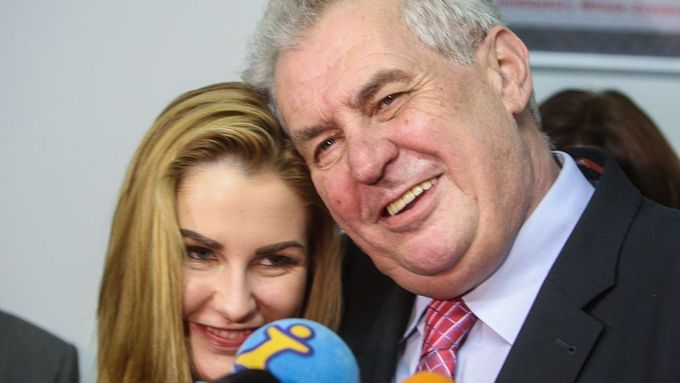 Miloš Zeman se svojí dcerou Kateřinou
