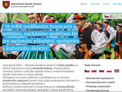 Webové stránky Mezinárodního spolku Slovanů, který Freimannův dezinformační web podporoval.
