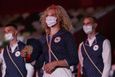 Kateřina Siniaková při slavnostním zahájení olympiády v Tokiu