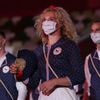 Kateřina Siniaková při slavnostním zahájení olympiády v Tokiu
