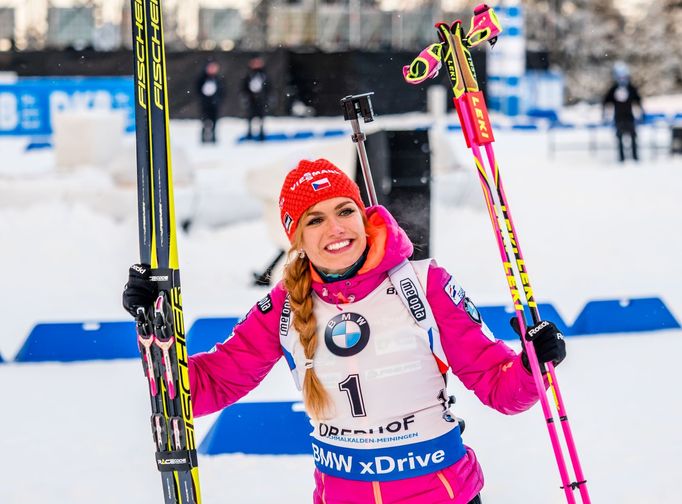 Sprint žen Oberhof 2017 (Koukalová)