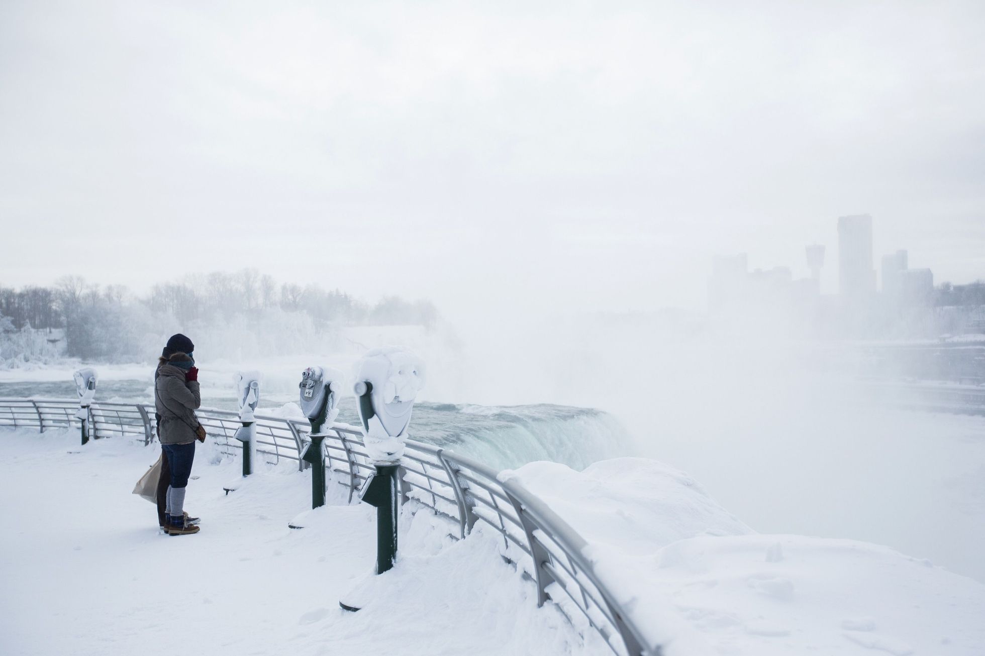 Niagarské vodopády zamrzly