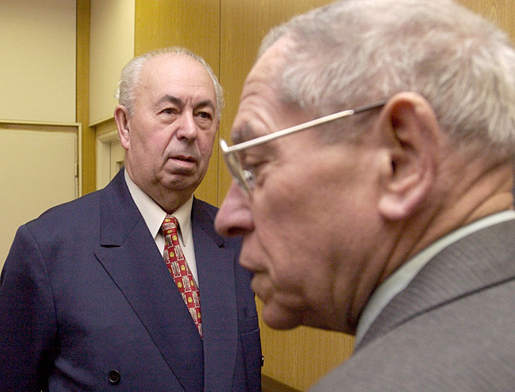 Jaromír Obzina (vlevo) soud akce Asanace 2001