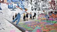 K vidění je tu leccos, třeba skateboardová rampa. Vybudoval ji thajský kolektiv Baan Noorg Collaborative Arts and Culture.