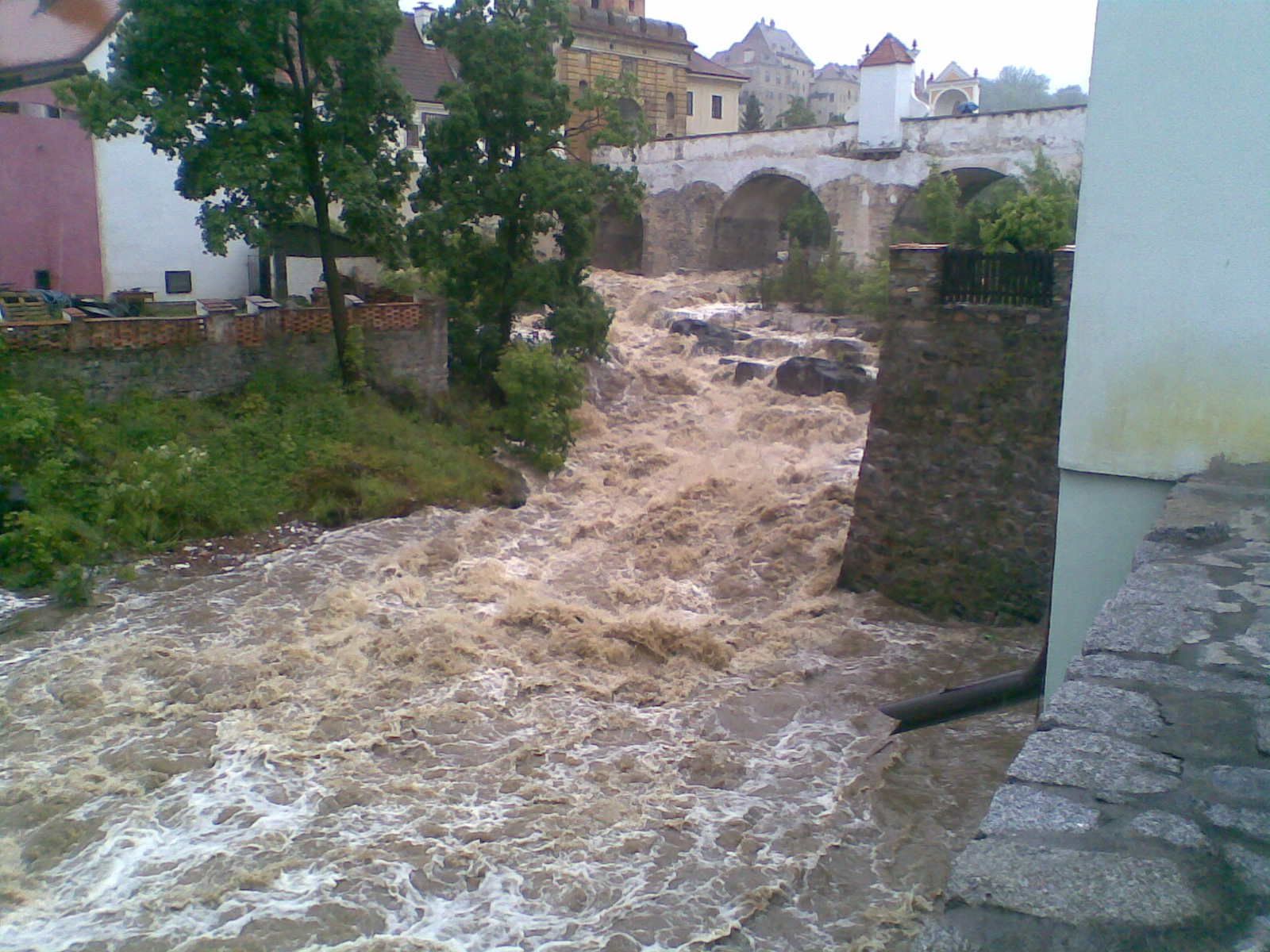 Povodeň červen 2013 - Český Krumlov