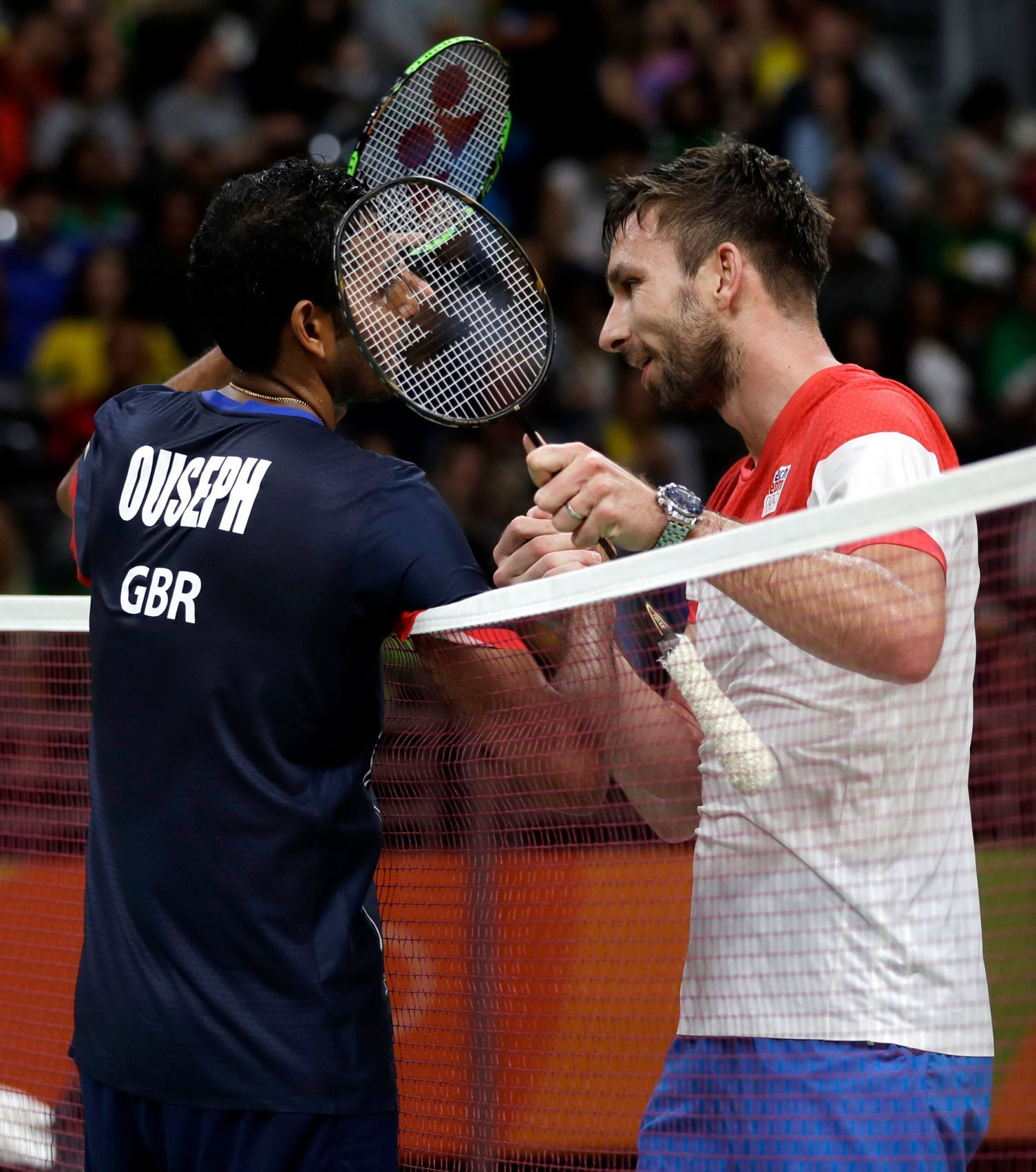 OH 2016, badminton: Rádžív Ousep (GBR) a Petr Koukal