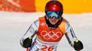 Ester Ledecká v super-G na ZOH 2018