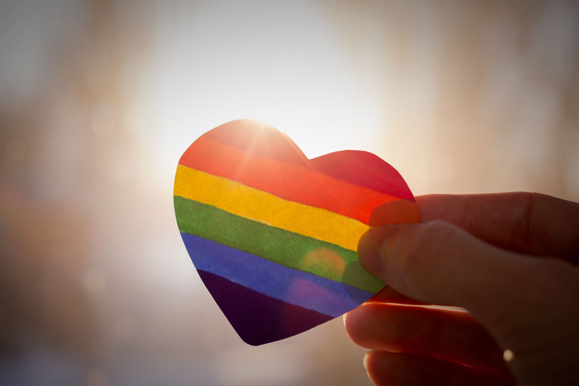 LGBT, sexuální menšiny, srdce, duha, ilustrační foto