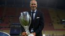 Zinedine Zidane, trenér Realu Madrid, a superpohár UEFA