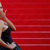Model Petra Nemcova poses on the red carpet as she arrives for the screening of the film &quot;Deux jours, une nuit&quot; at the 67th Cannes Film Festival in Cannes