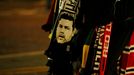 Soccer Football - Premier League - Manchester United v Tottenham Hotspur - Old Trafford, Manchester, Britain - December 4, 2019  General view of a scarf bearing the image