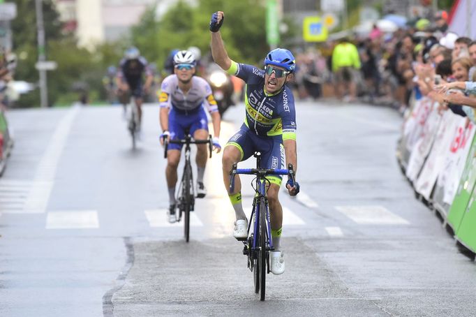 Mistrem republiky v silniční cyklistice v závodě s hromadným startem stal Adam Ťoupalík.