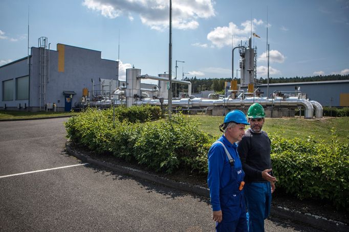 Zásobník zemního plynu společnosti RWE Gas Storage v Hájích u Příbrami