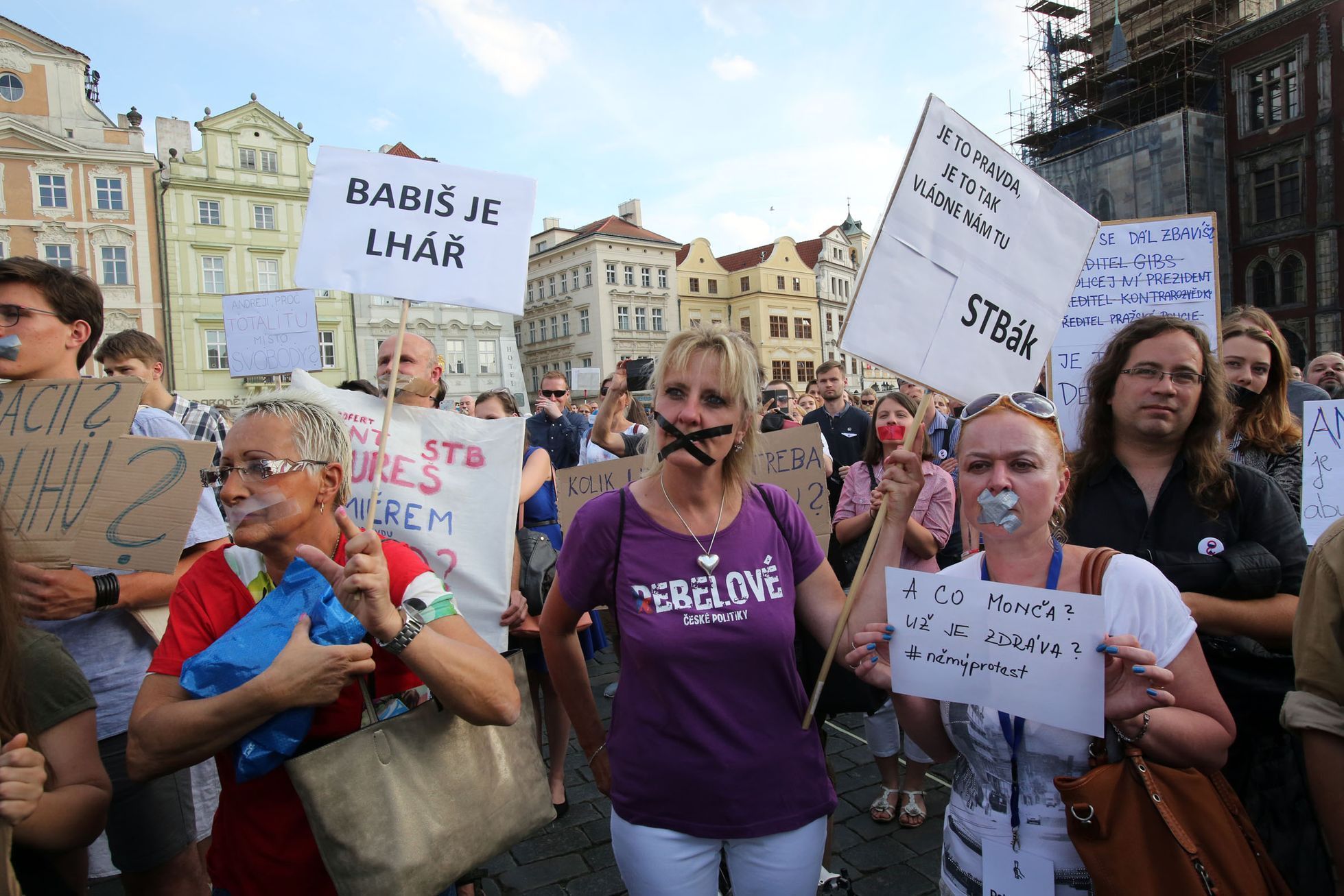 Tichý protest proti Babišovi