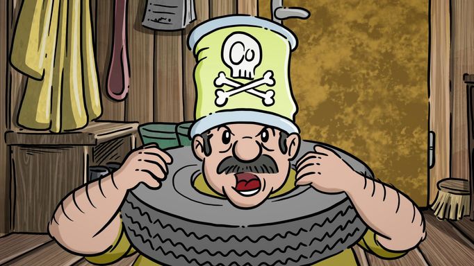 Snímek z Boba a Bobka ve filmu.