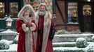 Goldie Hawnová v roli paní Clausové a Kurt Russell jako Santa Claus.