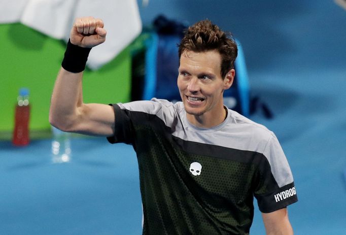 Tomáš Berdych na turnaji v Dauhá 2019