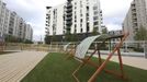 Deck chairs are seen outside the Globe bar in the Olympic Village built for the London 2012 Olympic Games in Stratford, east London on June 29, 2012. The Globe will be a dry bar for the duration of the games. The village will accomodate up to 16,000 athletes and officials from more than 200 nations. Picture taken June 29, 2012. REUTERS/Olivia Harris (BRITAIN - Tags: SPORT BUSINESS CONSTRUCTION OLYMPICS CITYSPACE) Published: Čer. 30, 2012, 12:41 odp.