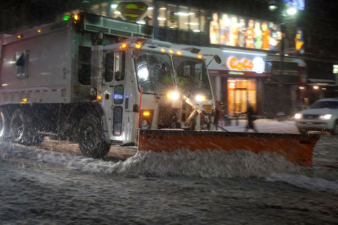 Lexington Avenue, Manhattan, New York, 26. ledna 2015.