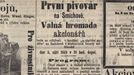 Inzerát, který svolával první valnou hromadu pivovaru, vyšel v novinách 29. srpna 1869. Zakládající hromada se konala v legendárním hostinci U Zlatého anděla (OC Smíchov)