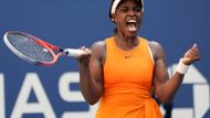 Američanka Sloane Stephensová je pro domácí grandslam celá v oranžovém.