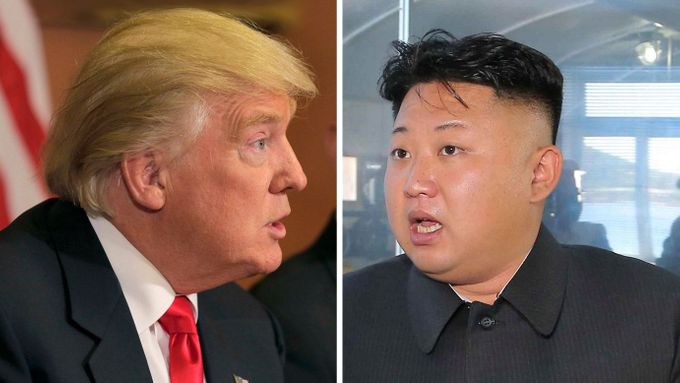 Donald Trump a severokorejský vůdce Kim Čong-un.