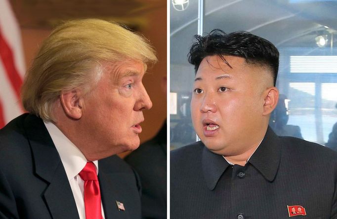 Donald Trump a Kim Čong-un.