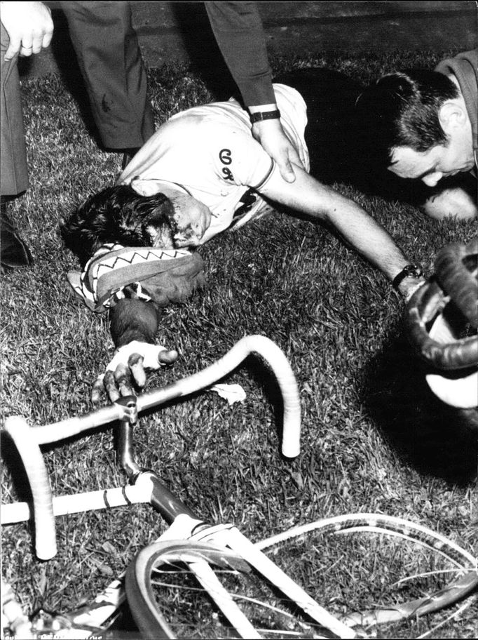 Eddy Merckx po tragické nehodě v roce 1969