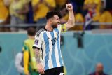 Argentinec Lionel Messi otevřel v 35. minutě skóre duelu s Austrálií.
