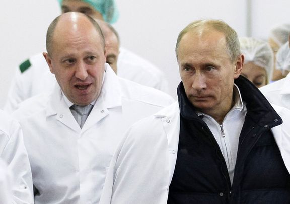 Jevgenij Prigožin a Vladimir Putin.