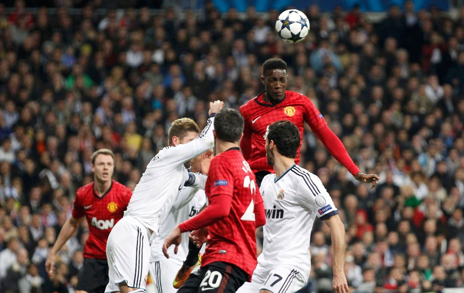 Liga mistrů: Real Madrid - Manchester United: Danny Welbeck dává gól