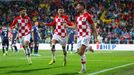 Soccer Football - Euro 2020 Qualifier - Group E - Croatia v Slovakia - HNK Rijeka Stadium, Rijeka, Croatia - November 16, 2019  Croatia's Bruno Petkovic celebrates scorin