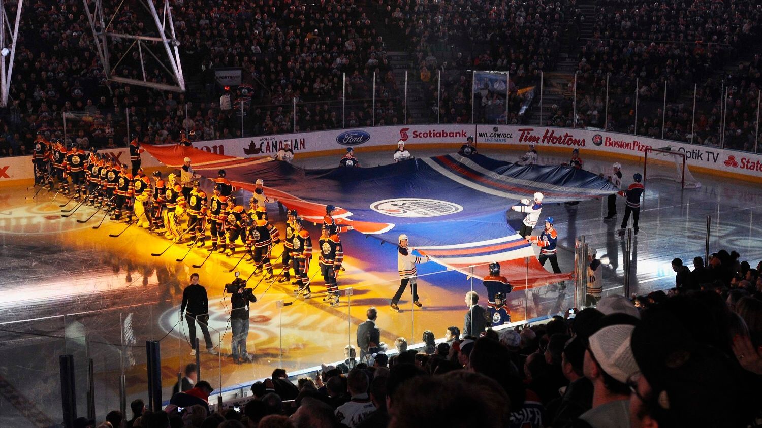 NHL, Edmonton Oilers: slavnostní zahájení