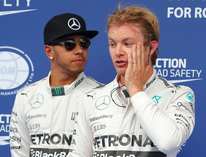 F1, VC Rakouska 2015: Lewis Hamilton a Nico Rosberg, Mercedes