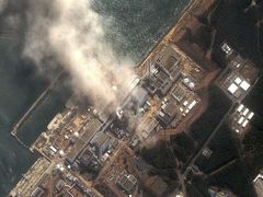 Výbuch třetího reaktoru v jaderné elektrárně Fukušima.
