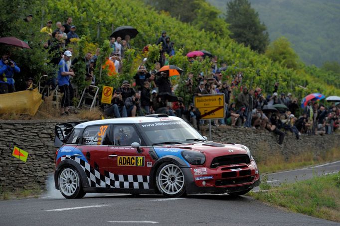 Dani Sordo za volantem Mini WRC při Německé rallye.