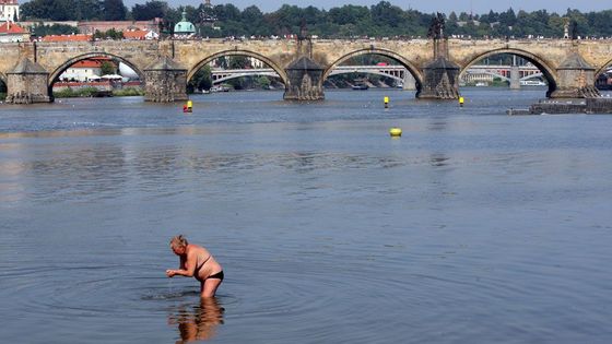 Praha vedrem zmožena