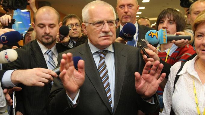 Kongres ODS: Jestli podpoří vznik nové strany, nechtěl Václav Klaus komentovat