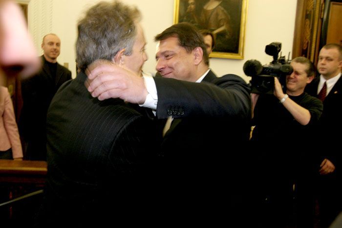 Tony Blair a Jiří Paroubek