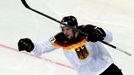 Germany's players celebrate after their men's ice hockey World Championship Group B game against Kazakhstan at Minsk Arena in Minsk May 10, 2014. Reuters/Alexander Demian