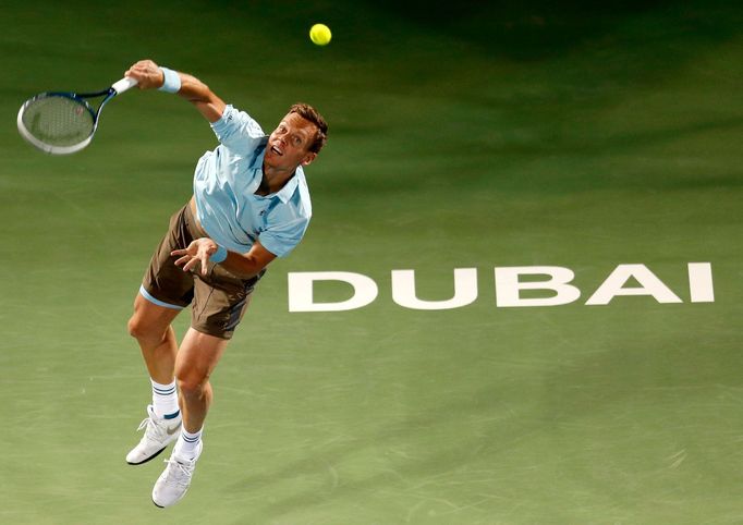 Tomáš Berdych na turnaji v Dubaji