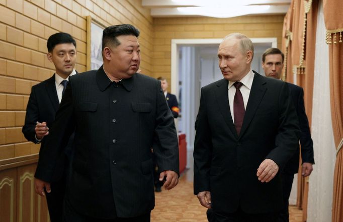 Ruský prezident Vladimir Putin na návštěvě Severní Koreji.