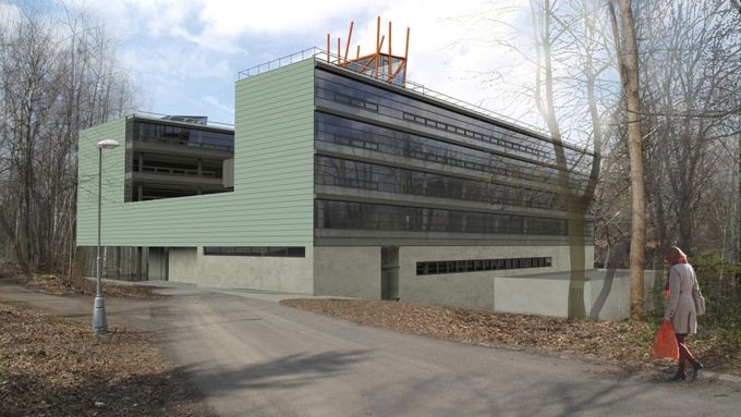 Vedle projektu nové budovy se dokončuje i stavba výzkumného centra pro nanomateriály