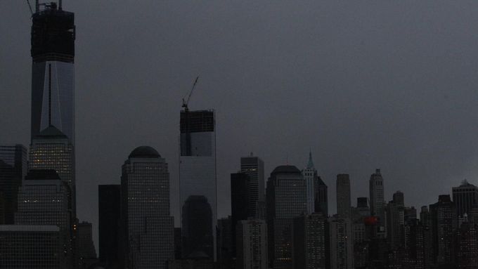 Pohled na Manhattan bez elektrického proudu