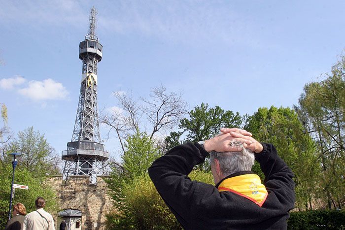 Tomáš Hanák na petřínské rozhledně