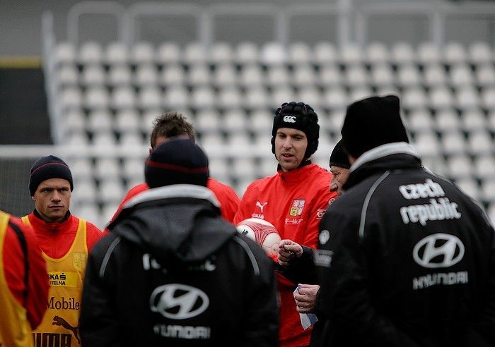 Trénink fotbalové reprezentace